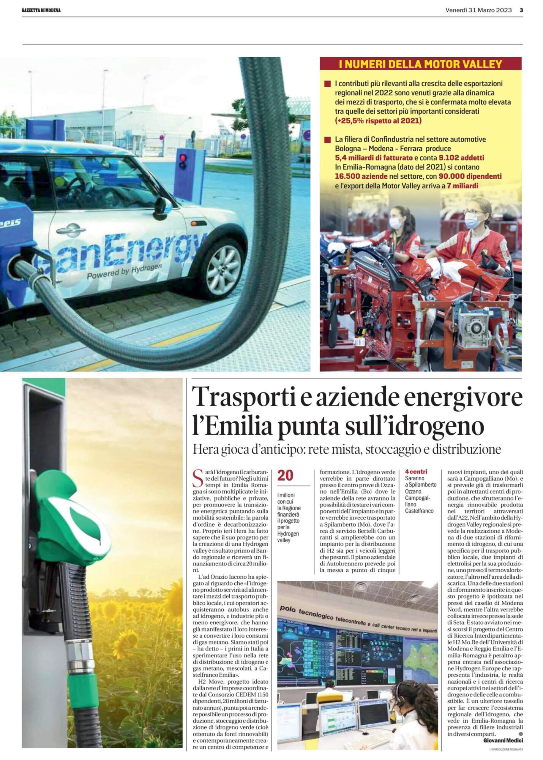 Trasporti e aziende energivore l’Emilia punta sull’idrogeno