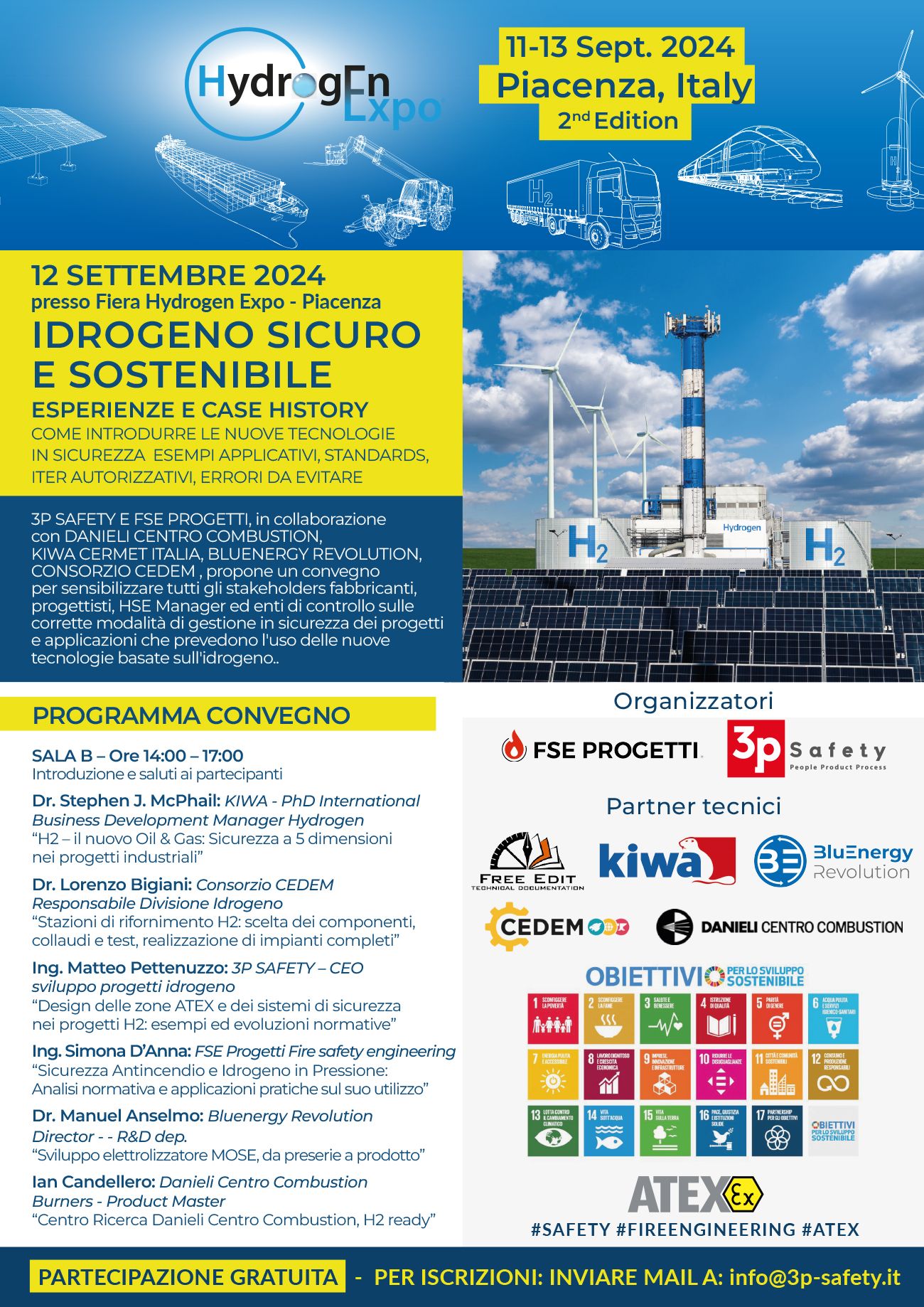 CEDEM ospite al convegno del 12 Settembre 2024 presso Fiera Hydrogen Expo a Piacenza